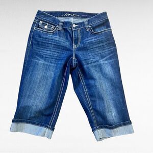 INC International Concepts Cuffed Curvy Fit Jeans Shorts Size 8
